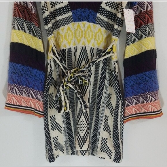 NWT: Free People “Rare” Patchwork Sweater Dress - Picture 4 of 8